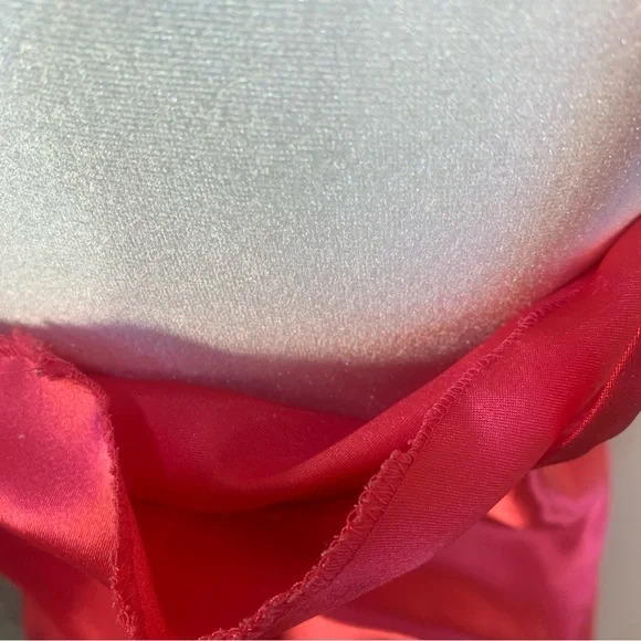 Christian Dior VTG Satin Logo Embroidered Full Length Slip Dress - Picture 6 of 15